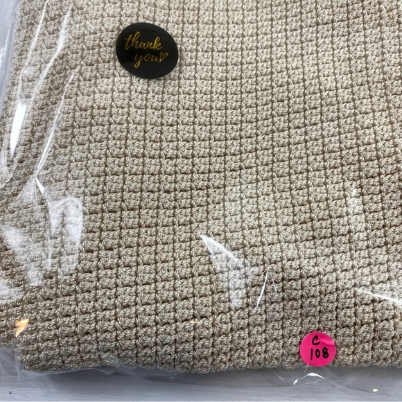 The SAK Ivory Crochet Zip‎ Top Shoulder Handbag Purse Bag - Picture 14 of 14